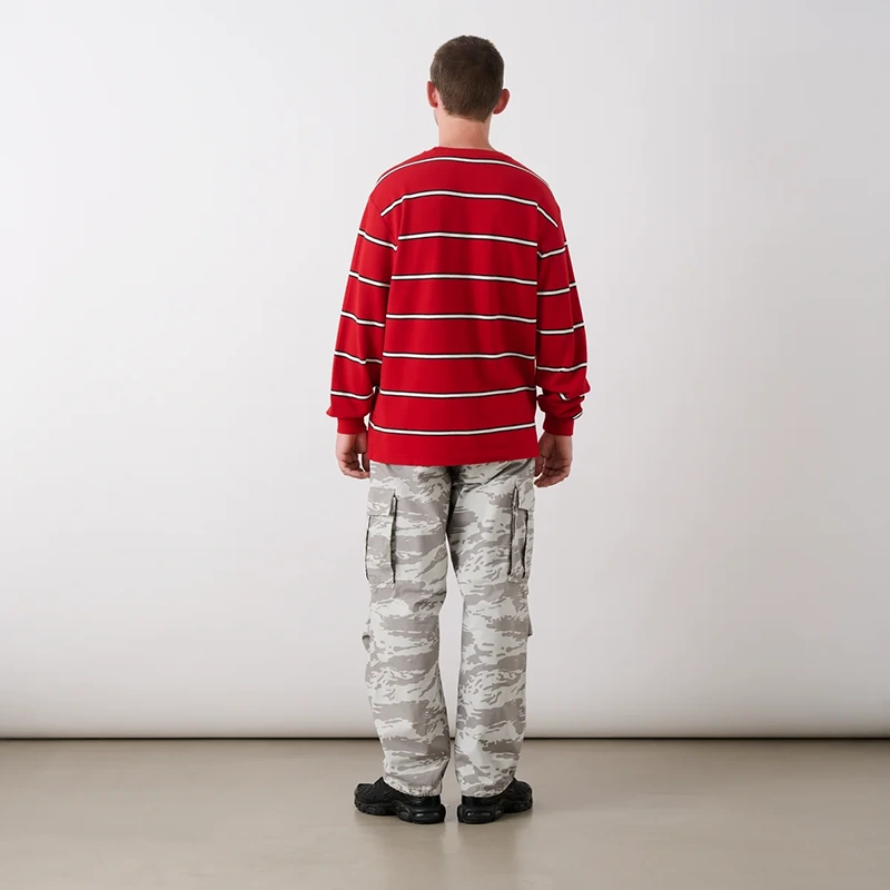 Palace Duo Stripe Red Longsleeve Sweater - Image 5