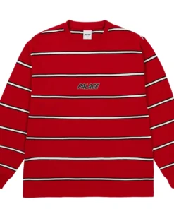 Palace Duo Stripe Red Longsleeve Sweater