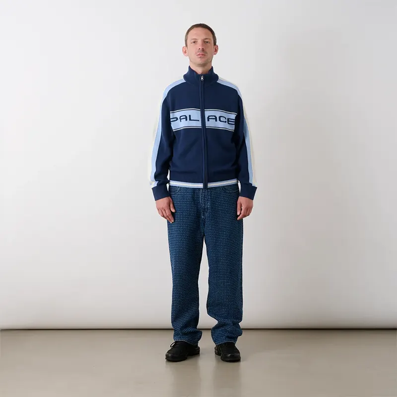 Palace Easy Funnel Knit Navy Sweater - Image 3