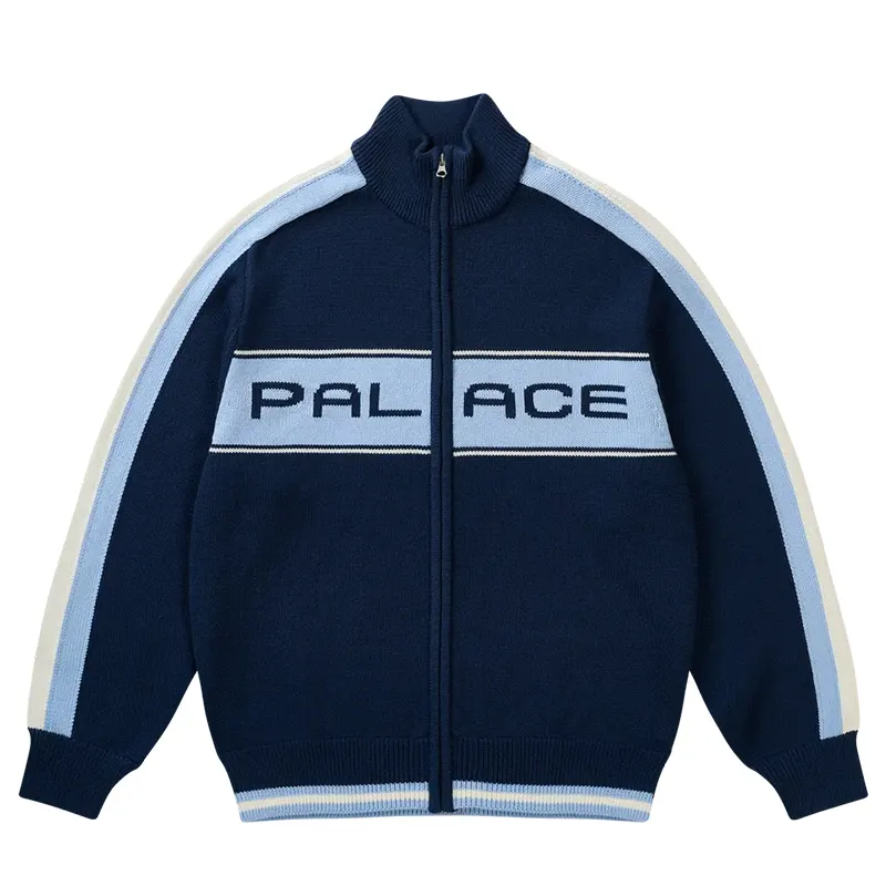 Palace Easy Funnel Knit Navy Sweater