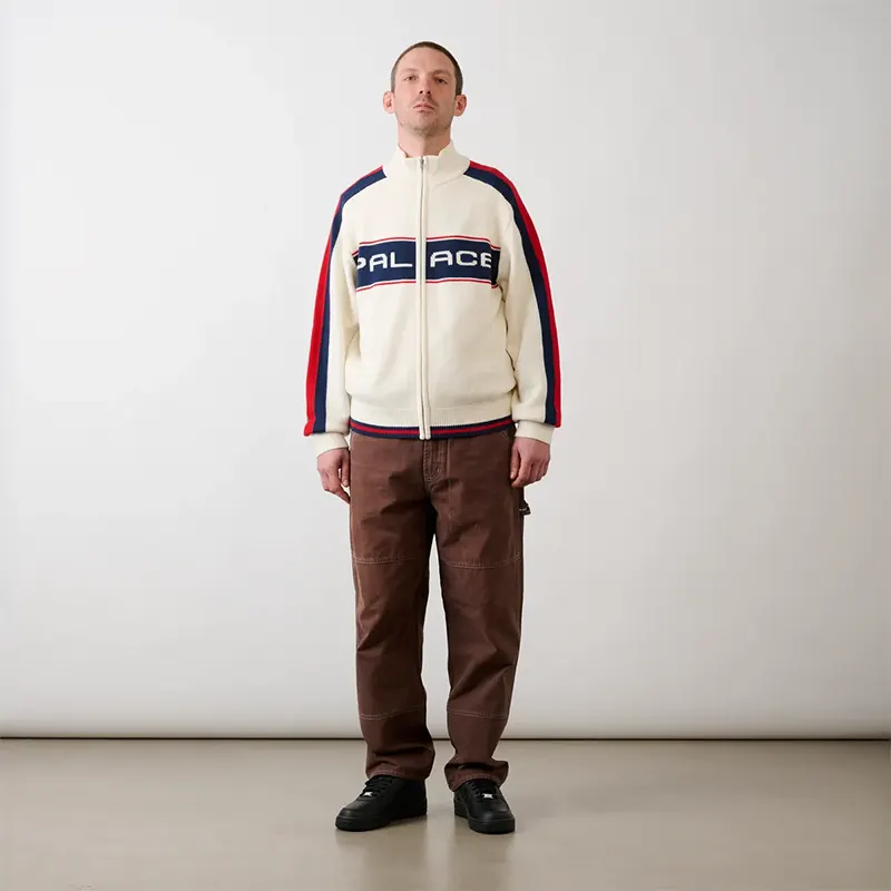 Palace Easy Funnel Knit Soft White Sweater - Image 3