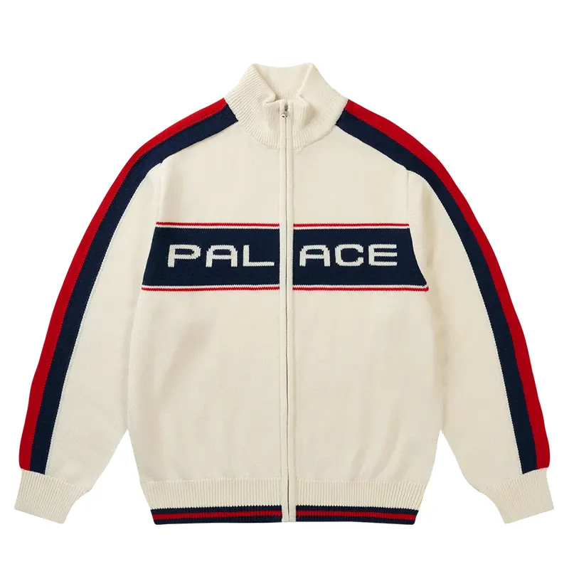 Palace Easy Funnel Knit Soft White Sweater