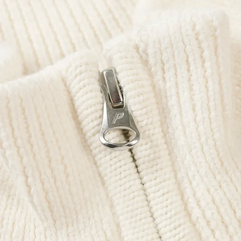 Palace Easy Funnel Knit Soft White Sweater - Image 4