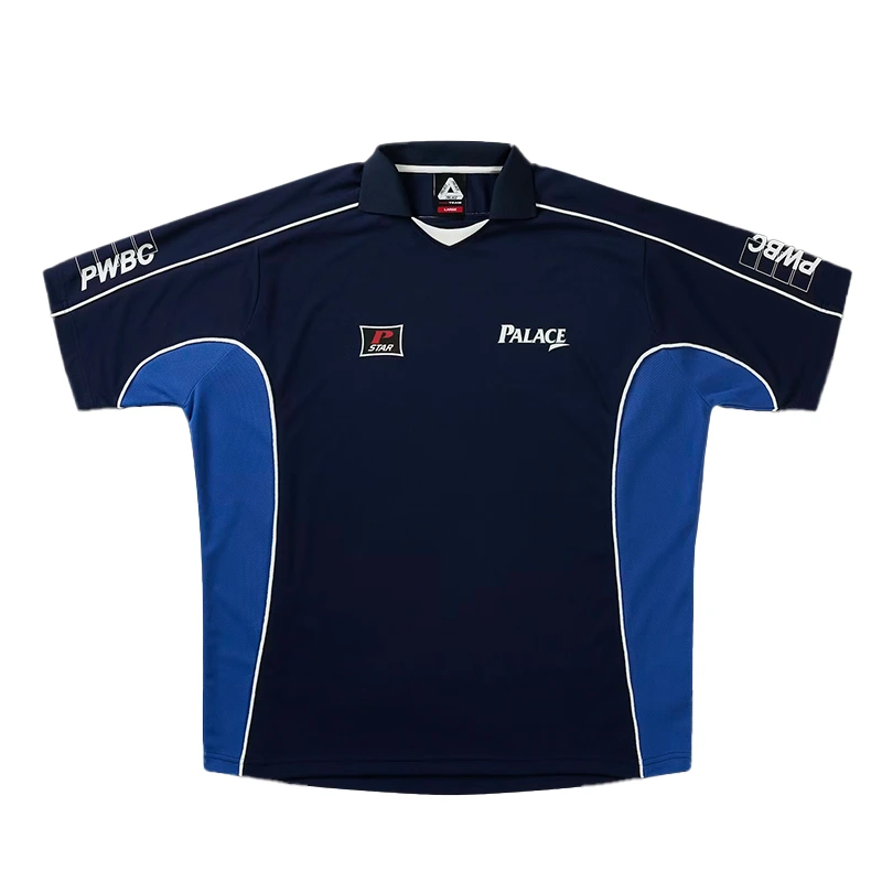 Palace Golf Mesh Navy Polo