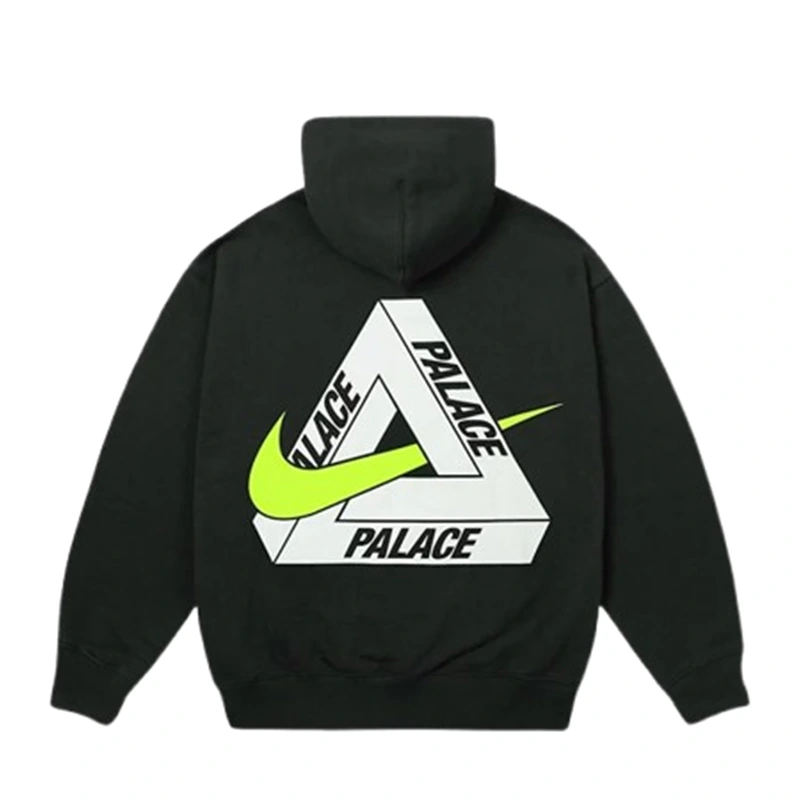 Palace Nike Tri Swoosh Black Pullover Hoodie - Image 2