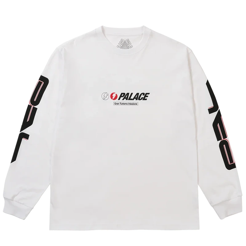 Palace Palinari Longsleeve White Sweatshirt - Image 2
