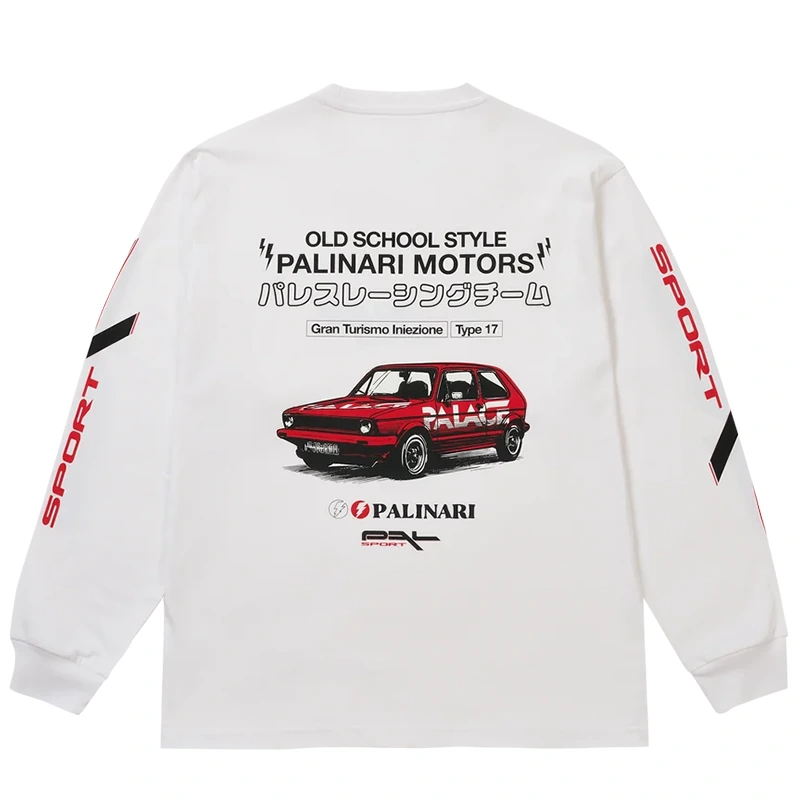 Palace Palinari Longsleeve White Sweatshirt