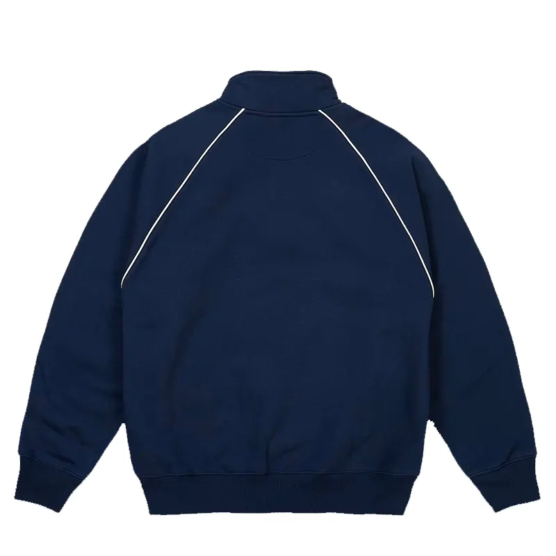 Palace Piped 1/4 Zip Navy Sweater - Image 2