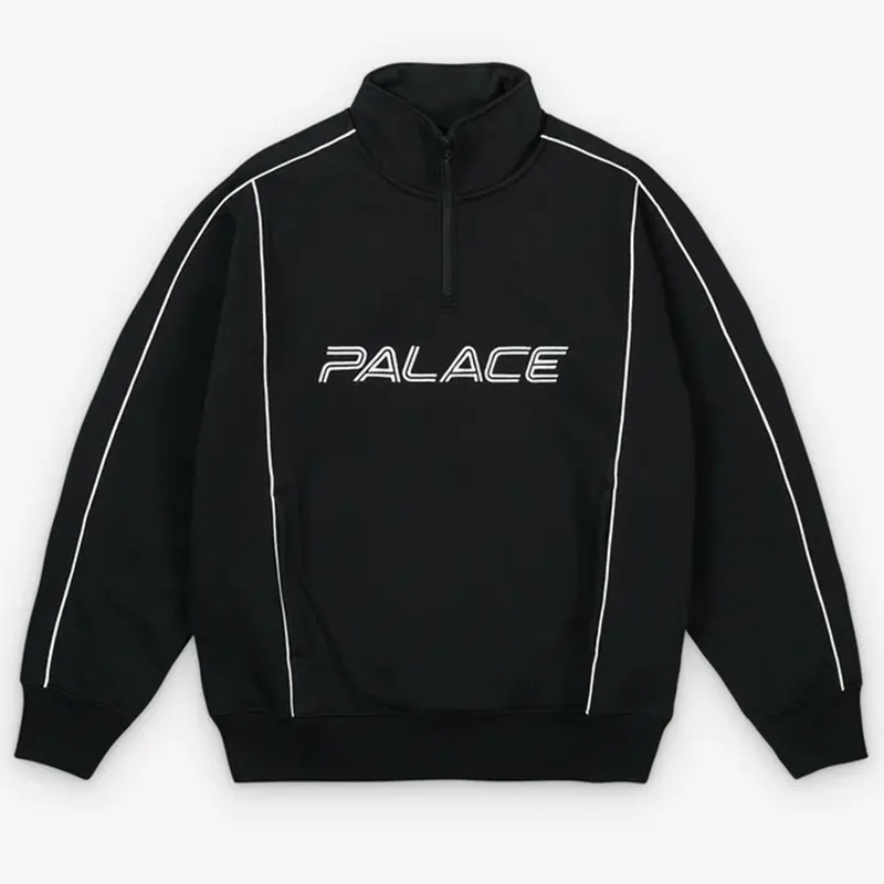 Palace Piped 1/4 Zip Sweater