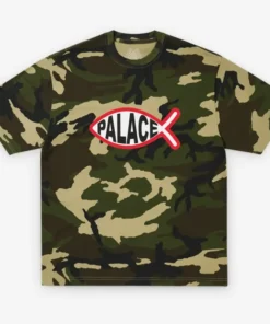 Palace Plaice Woodland Camo T-shirt