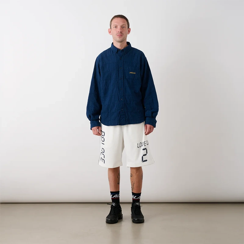 Palace Seer Patch Oxford Navy Shirt - Image 4