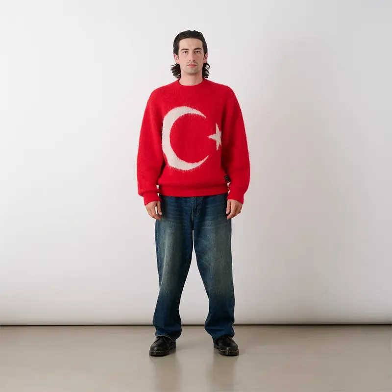 Palace Too Hairy TÜRKIYE Flag Sweater - Image 2