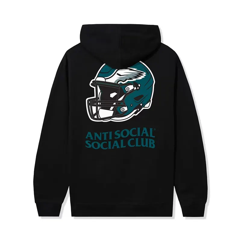 Philadelphia Eagles AntiSocialSocialClub x NFL Black Impact Hoodie - Image 2