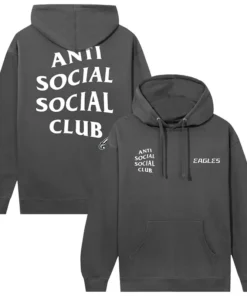 Philadelphia Eagles AntiSocialSocialClub x NFL Charcoal Snap Hoodie