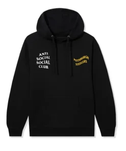 Pittsburgh Steelers AntiSocialSocialClub x NFL Black Impact Hoodie