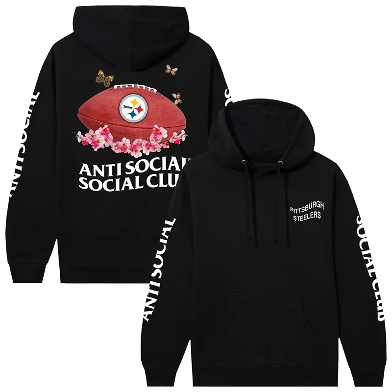 Pittsburgh Steelers AntiSocialSocialClub x NFL Impact Blossom Hoodie