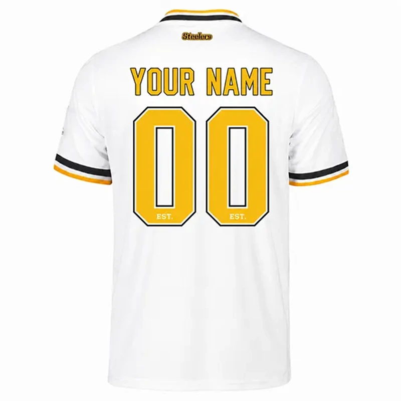 Pittsburgh Steelers Football x Football V-Neck Custom Shirt - Image 2