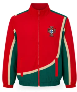 Portugal Red And Green Windbreaker Jacket