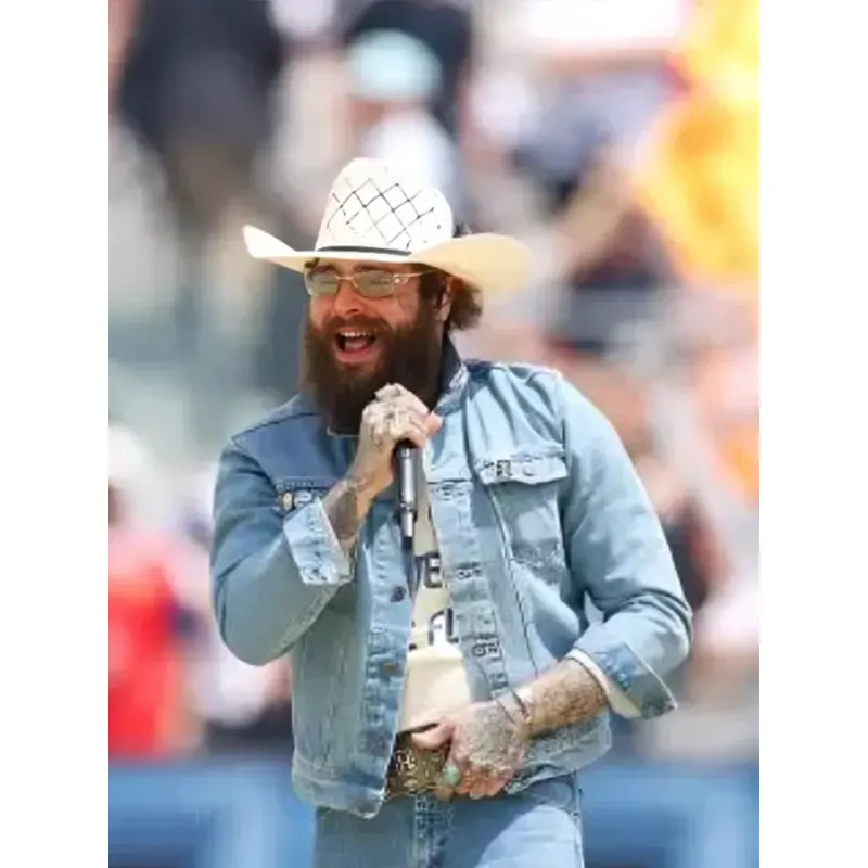 Post Malone World Cup Finals Denim Jacket - Image 2