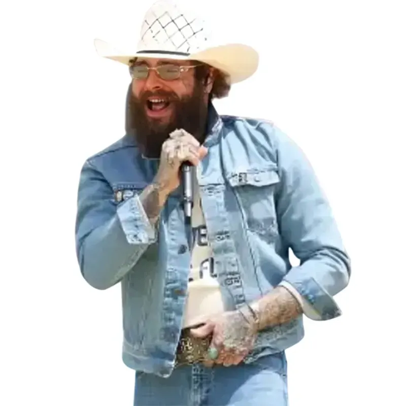 Post Malone World Cup Finals Denim Jacket