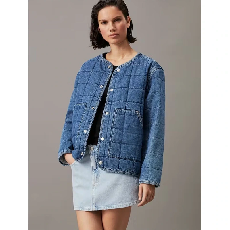 Quilted Denim Jacket