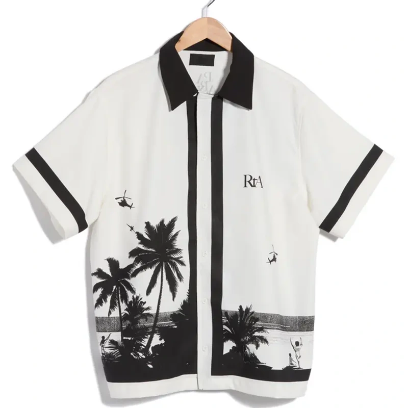 RTA Men's Nathan Palm Trees Shirt