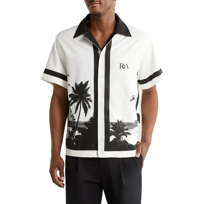 RTA Men's Nathan Palm Trees Shirt - Image 3