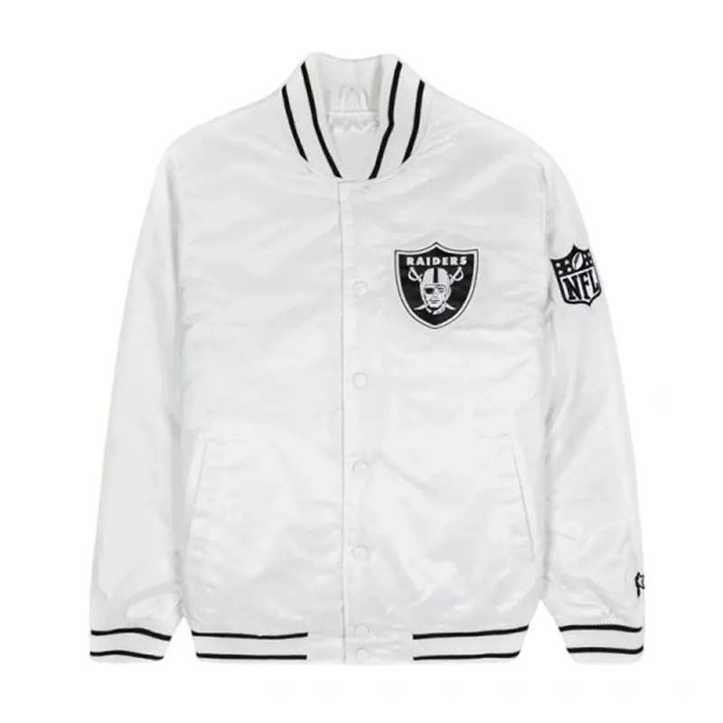 Raiders Exclusive White Satin Jacket