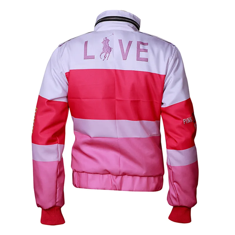 Pink Pony Cotton Canvas Bomber Jacket - Image 2