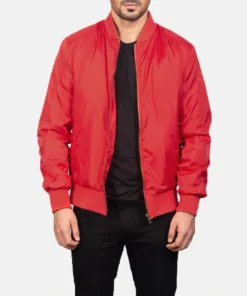 Red Bomber Jacket