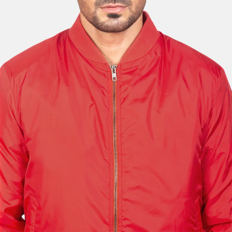Red Bomber Jacket - Image 4