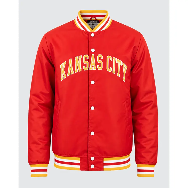 Red Kansas City Letterman Jacket