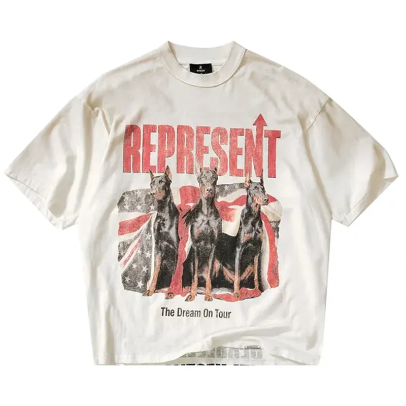Represent Clo Dream On Tour Washed Ecru T-Shirt