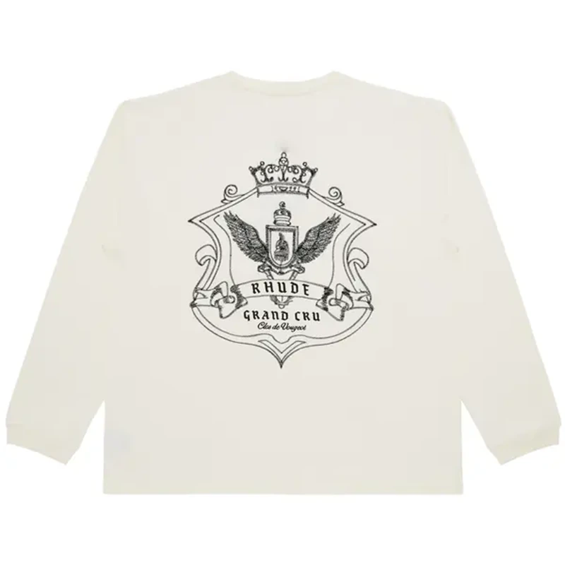 Rhude Grand Cru Crest Long-Sleeve Tee - Image 2