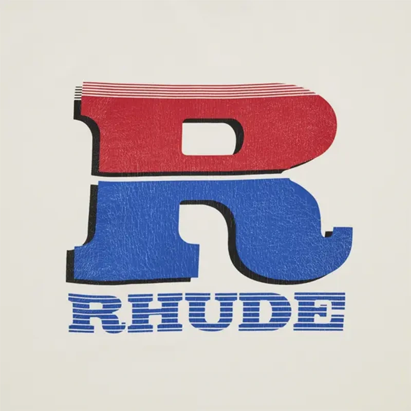 Rhude Split Petrol Logo Long-Sleeve Tee - Image 3