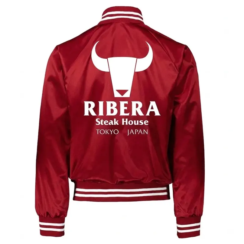 Ribera Steakhouse Tokyo Japan Red Bomber Jacket - Image 2