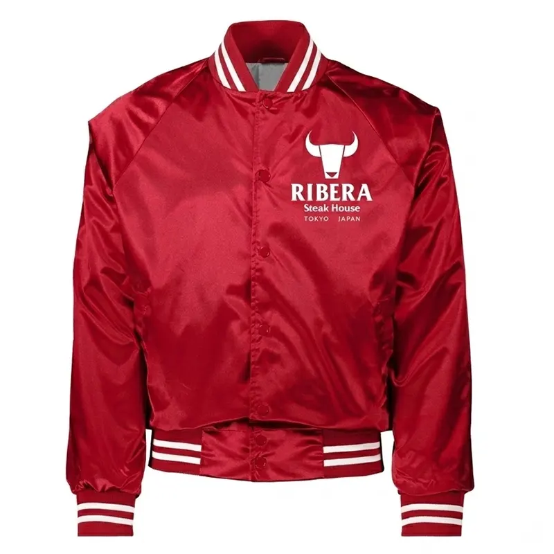 Ribera Steakhouse Tokyo Japan Red Bomber Jacket