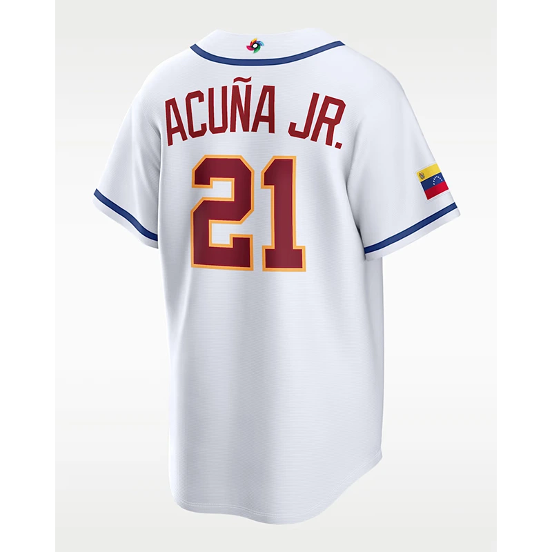 Ronald Acuña Jr. Venezuela National Baseball Team 2026 World Baseball Classic Jersey - Image 2