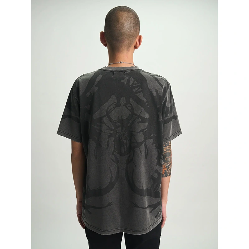RtA Liam Short Sleeve Thorn Black Beetle T-shirt - Image 6