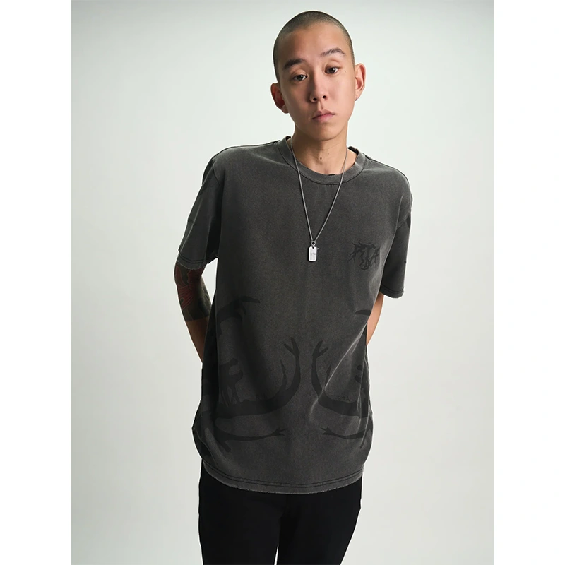 RtA Liam Short Sleeve Thorn Black Beetle T-shirt - Image 5