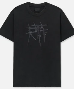 RtA Liam Short Sleeve Thorn Black T-shirt