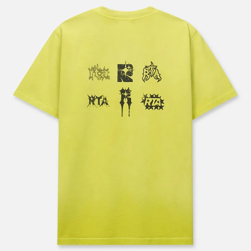 RtA Liam Short Sleeve Thorn Lemon T-shirt - Image 2