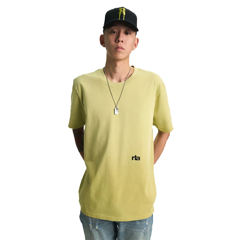RtA Liam Short Sleeve Thorn Lemon T-shirt - Image 5