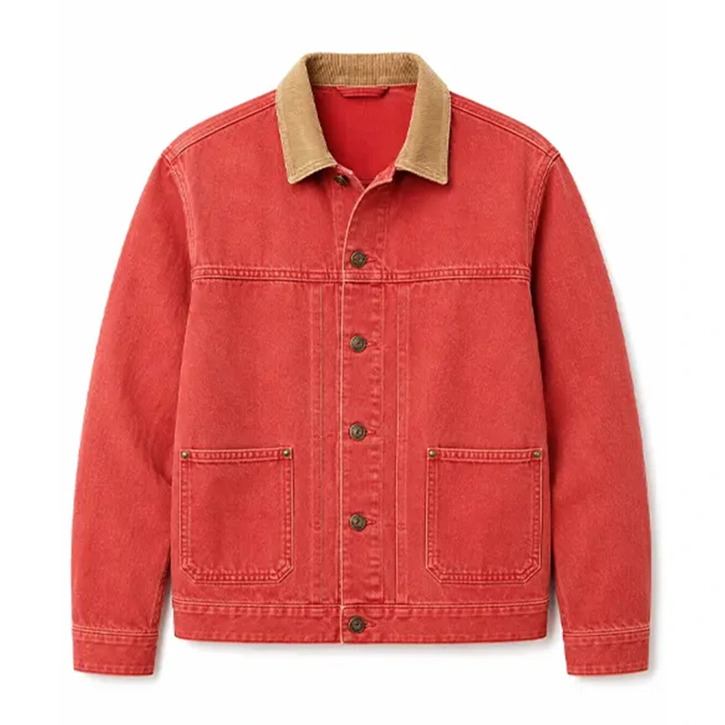 Ryan Gosling Comic-Con 2026 Red Denim Jacket - Image 4