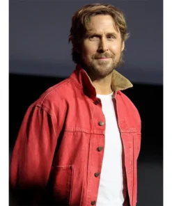 Ryan Gosling Comic-Con 2026 Red Denim Jacket
