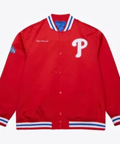 Ryan Howard Philadelphia Phillies Red Legends Satin Jacket