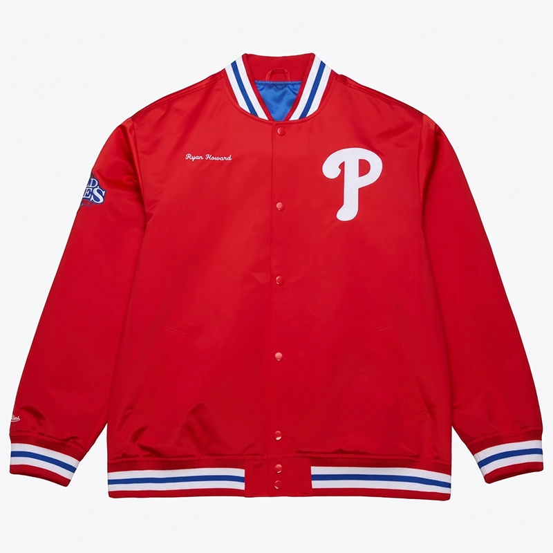 Ryan Howard Philadelphia Phillies Red Legends Satin Jacket