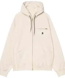 Sacai x Carhartt WIP Cotton Ivory Jersey Hoodie