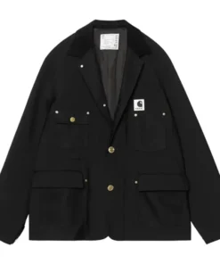 Sacai x Carhartt WIP Suiting x Duck Black Jacket