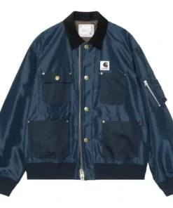 Sacai x Carhartt WIP Suiting x Duck Blue Blouson